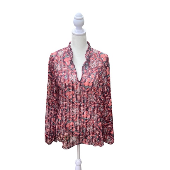 Lucky Brand Pink Floral Blouse - Picture 1 of 7